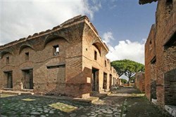 The preserved ruins of Ostia today