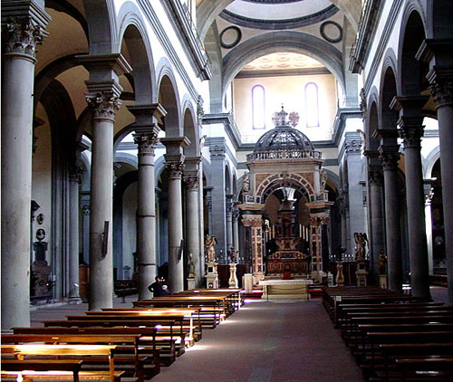 Santo Spirito Church of Florence, administered by the Augustinians