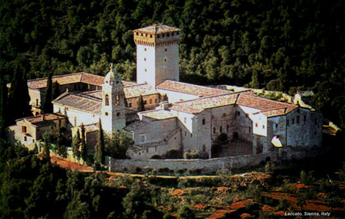 Lecceto monastery, now occupied by Augustinian Contemplative Nuns.