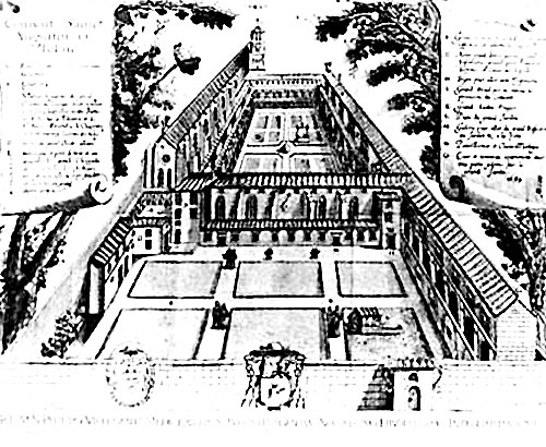  Thise earliest-known extant architectural drawing of the monastery (convento) was engraved by Joachim Séguenot in 1652