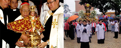  The Santo Niño statue taken in procession through Cebu