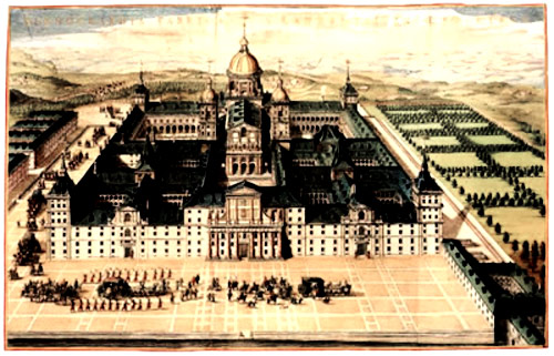 Palace and monastery, El Escorial was built 1563 - 1585 by King Philip II