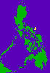 Shipwreck at yellow dot