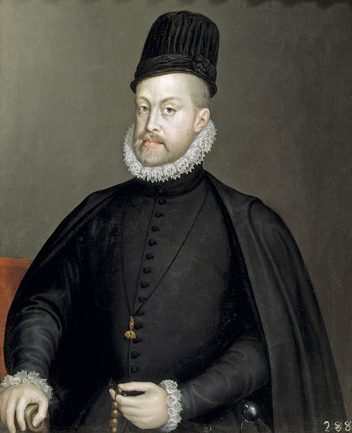 King Philip II of Spain as painted by Sofonisba Anguissola 