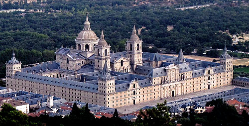 The Royal Monastery of St Laurence at Escorial, built by Philip II in 1563