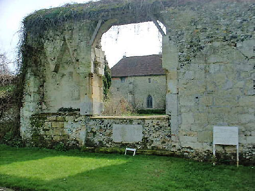 Part of priory church of the 1530s at Clare Priory, Suffolk, England