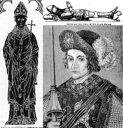Clockwise: Robert Waldeby, the Black Prince, and Richard II