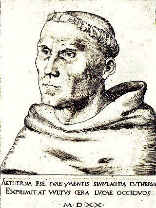 Martin Luther as a young friar