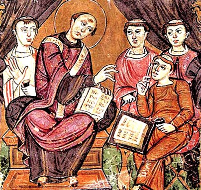 Saint Augustine teaching