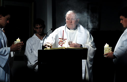 Liturgy of the Word: incense on the Scripture before its proclamation