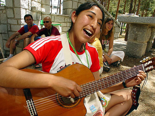 A young adult from Argentina at an Augustinian Encounter in Spain