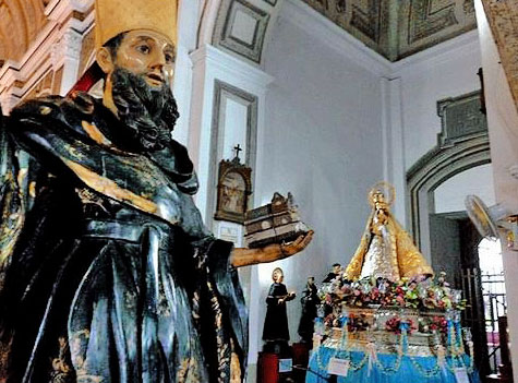 Statues of St Augustine and the Sto. Nino: Intramuros, Manila