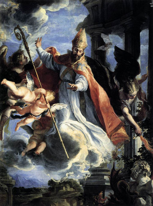 Triumph of St Augustine by Claudio Coello in 1664. Prado Museum, Madrid