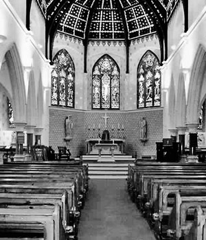 St Augustine's Church, Stafford in 1862 on the land of the former Augustinian Priory.