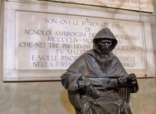 A statue of Girolamo Savanarola at the Dominican Monastery in Florence