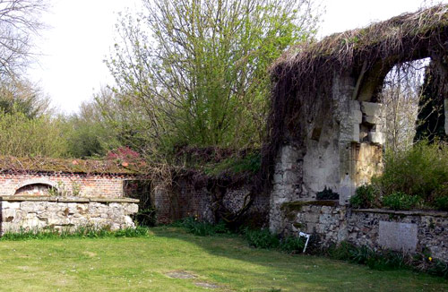 Where the Augustinian Church stood at Clare Priory until 1538