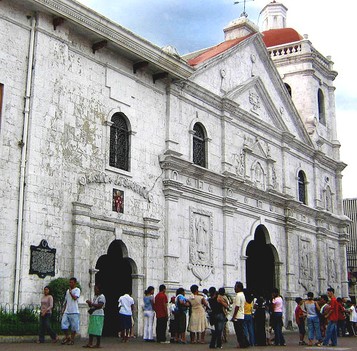 The main entrance. The 2013 earthquake seriously damaged the bell tower