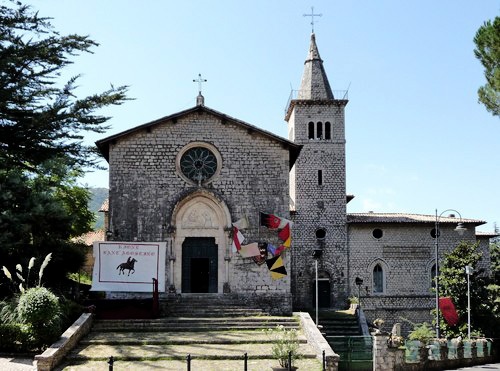 St Augustine’s Church in Carpineto, the home town of Leo XIII 