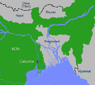 Bangladesh and surrounding terretories
