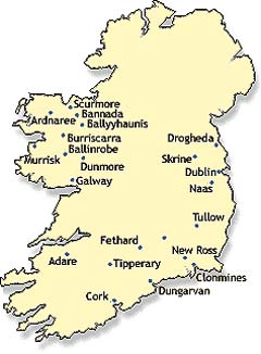 The thirteen Pre-Reformation Augustinian houses in Ireland 