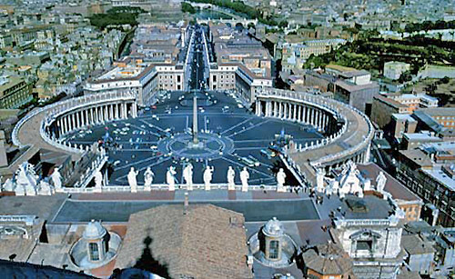 Rome: Augustinian General Curia is at centre-right edge of the picture