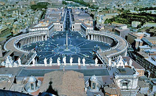 Rome: Augustinian General Curia is at centre-right edge of the picture