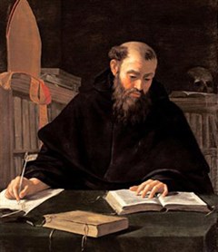 St Augustine writing