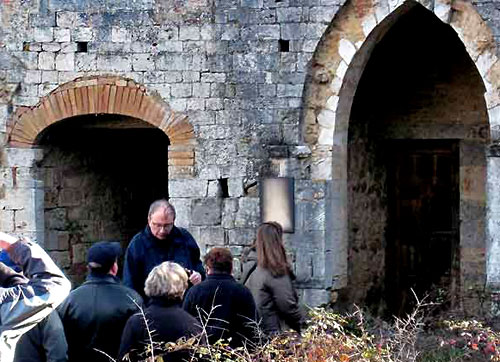 The ruins of the Augustinian hermitage of Saint Lucy at Rosia, Tuscany, Italy.