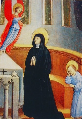Monica prays for Augustine, by Antonio Viviani