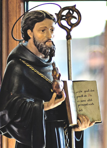 Augustine's statue in the Priory at Kosice, Slovakia