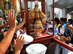 Each January, Santo Nino festival at Cebu, Philippines