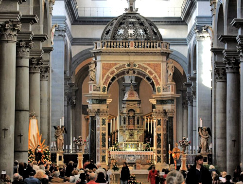 Santo Spirito Church in Florence, conducted by the Augustinians