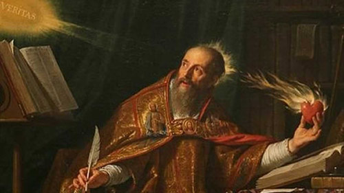 Augustine the author looks to "veritas" (truth) for his inspiration