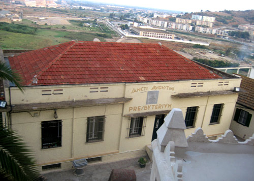 Augustinian Priory, from the basilica roof, with some of Annaba visible