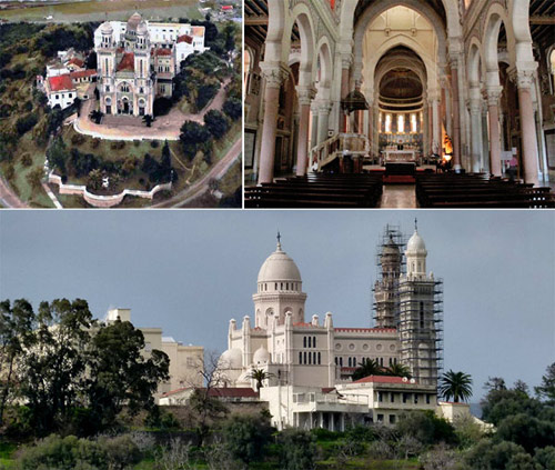 Basilica of St Augustine at Annaba, overlooking the Hippo archaeological ruins