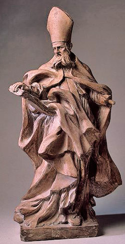 Saint Augustine, carved by Bernini
