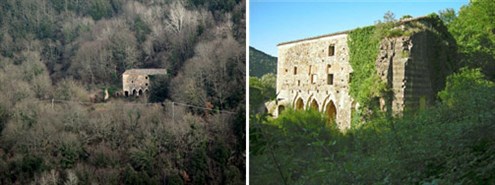 Still isolated, Santa Lucia eremo (hermitage) at Rosia, now unoccupied.