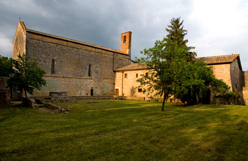 Church of S. Leonardo al Lago, near Lecceto. (Government property - closed)