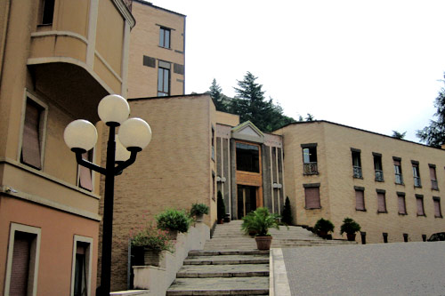 St Monica's international college near the Vatican in Rome; begun in 1882