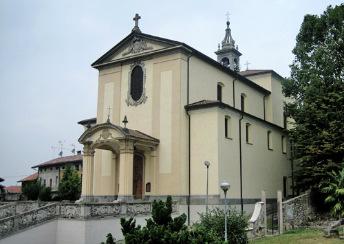 Casciago church, with a garden celebrating Augustine's path to conversion