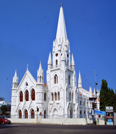 Madras Cathedral, built long after the Augustinian episcopacy