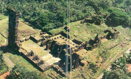 Goa's Church of Our Lady of Grace, & the friars' monastery on its right