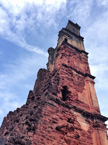 The old church tower. (See text at left)