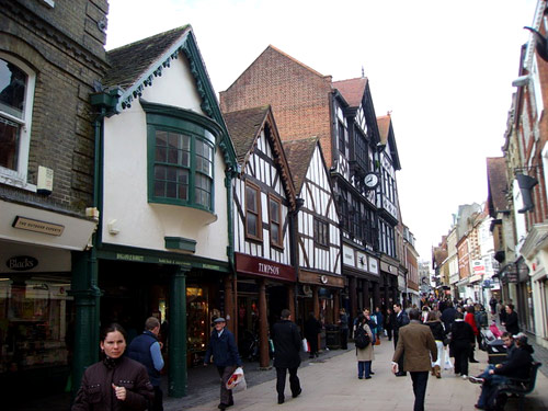 A street in Winchester today