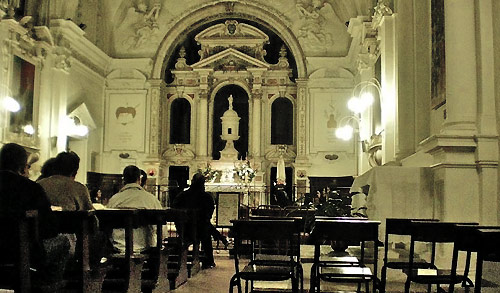 The public chapel of the Augustinian Nun's eremo at Lecetto