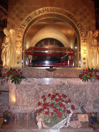 The crypt of St Rita, in the Shrine at Cascia, Italy.