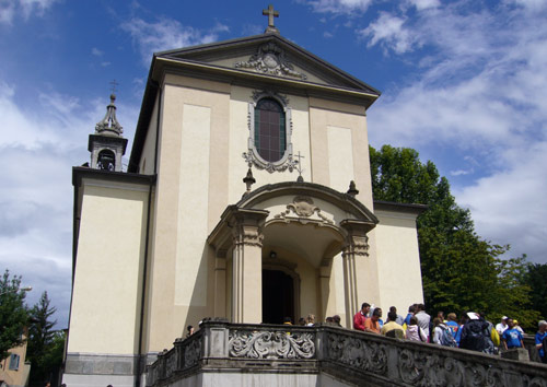 The parish church at Casciago, mentioned in the text below