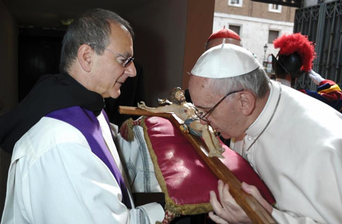 Days after his election in 2013, Pope Francis visited the Vatican parish church of St Anne, conducted by the Augustinians