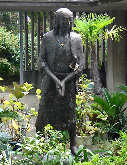 Blessed Thomas “Kintsuba” Jihyoe O.S.A.: statue at Nagasaki