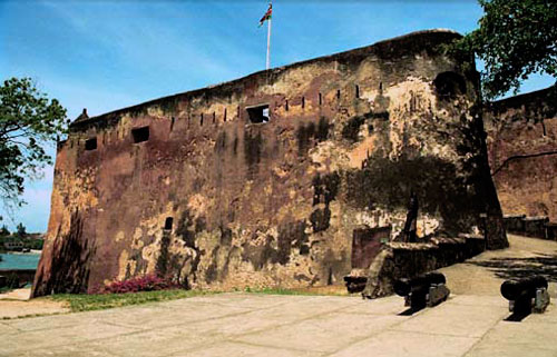 The Portuguese-built Fort Jesus at Mombasa, Kenya